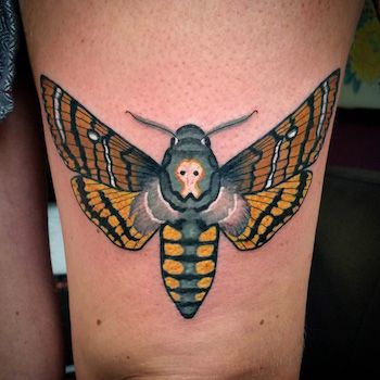 Death's Head Hawkmoth Tattoo