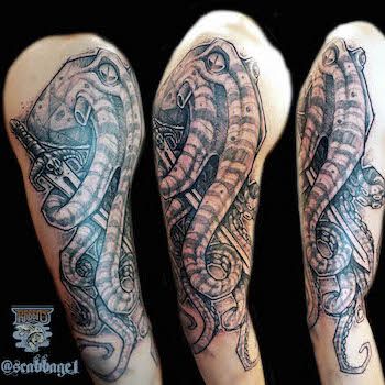 Monster Octopus Tattoo