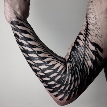 Arm Blackwork Tattoo