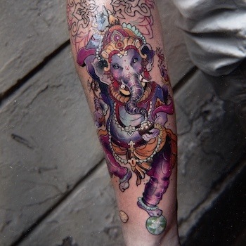 Hindu elephant Tattoo