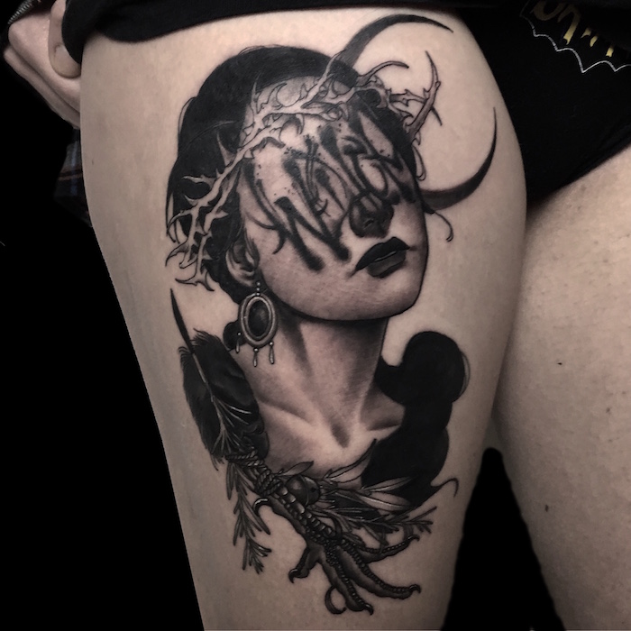 Dark Woman Tattoo