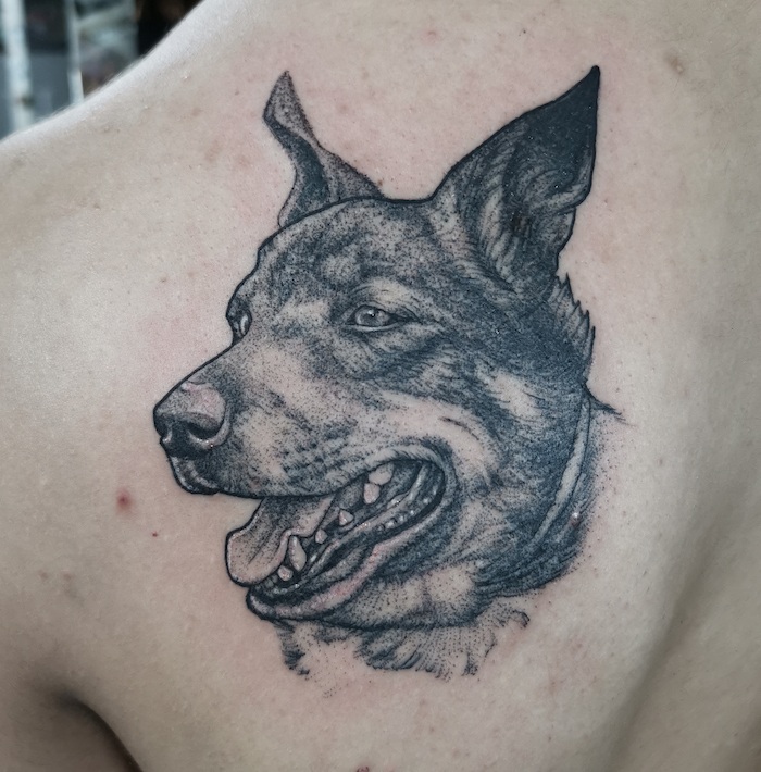 dog tattoo