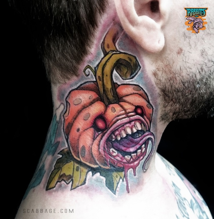 pumpkin tattoo