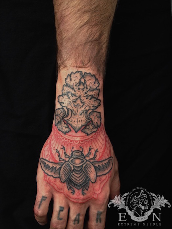 Beetle Dotwork Tattoo