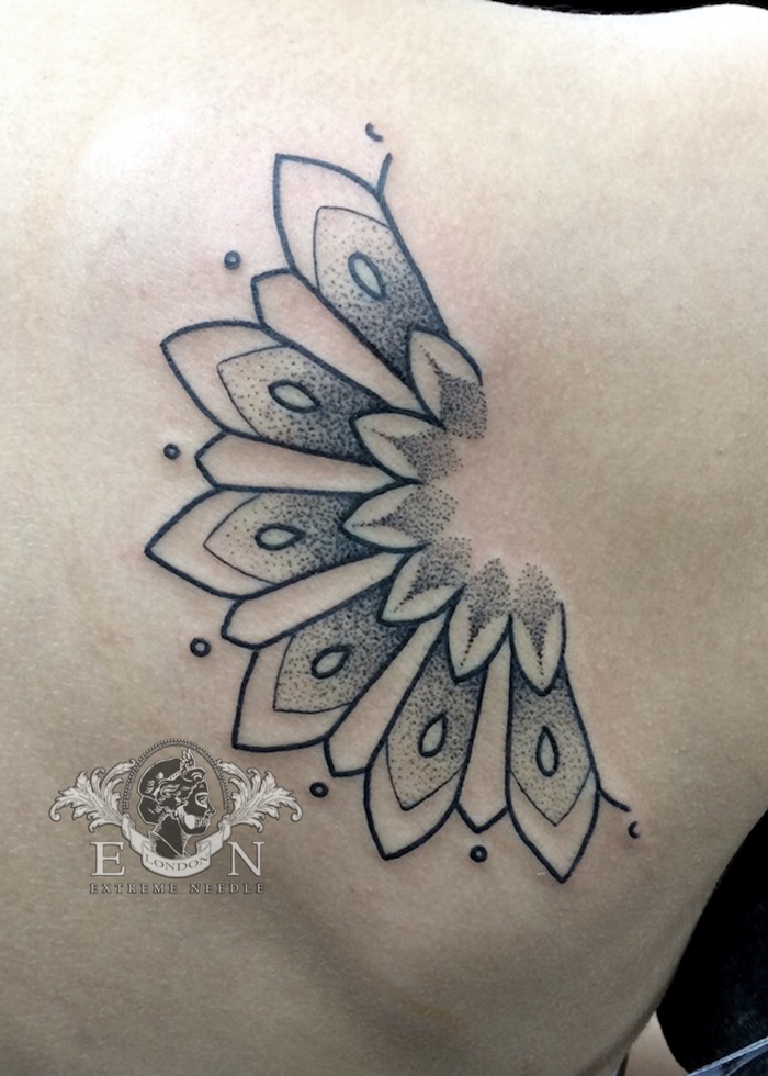 Semi mandala tattoo