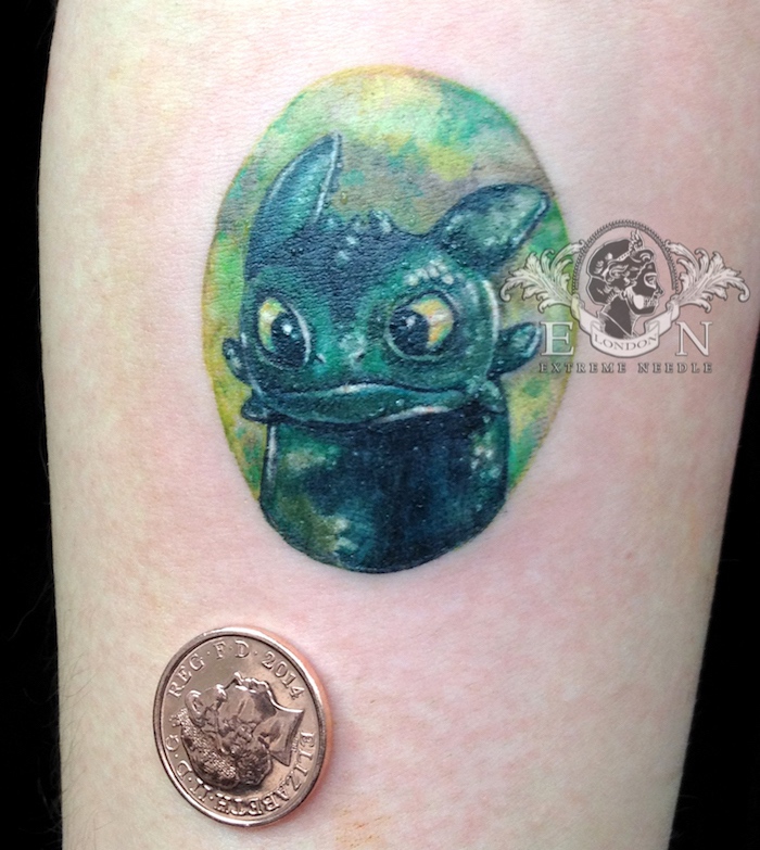 Toothless tattoo